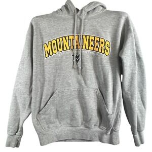 Rivers End Mens M West Virginia Mountaineers Hoodie Gray NCAA College Game Day